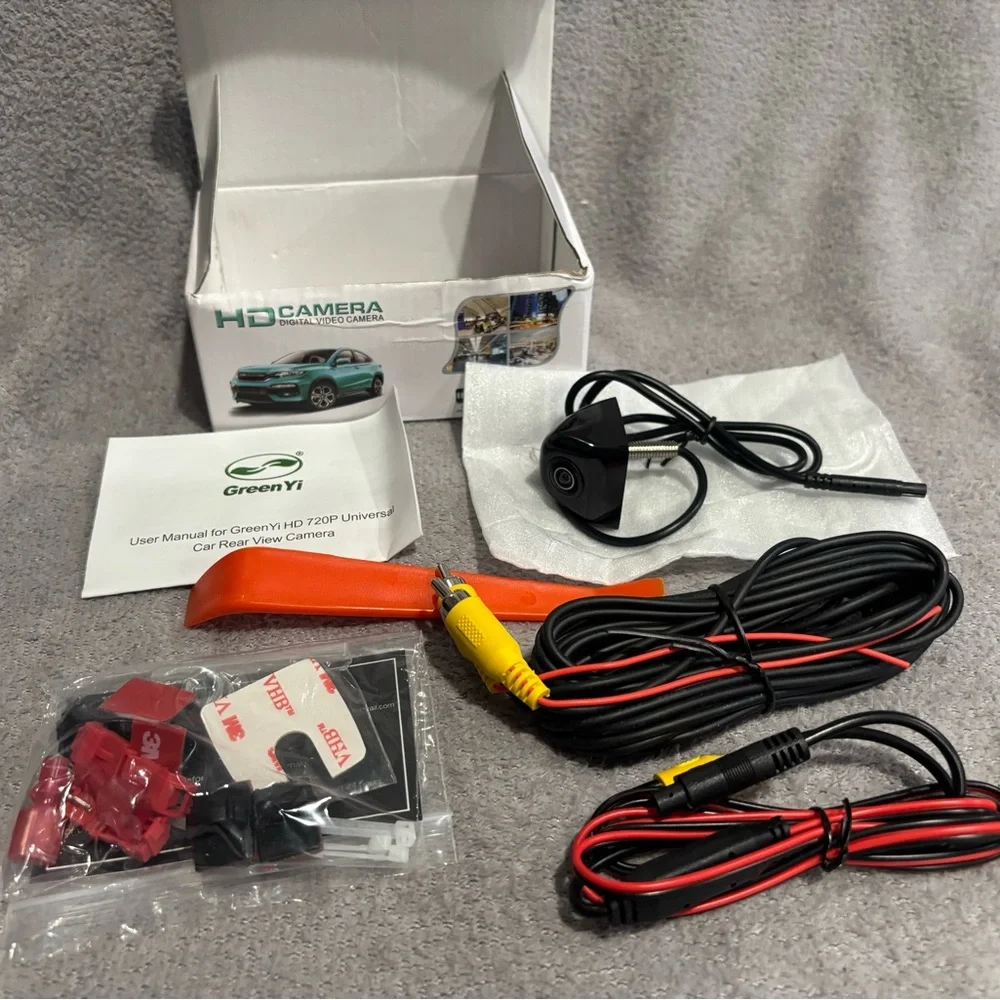 HD 720P Vehicle Backup Camera, GreenYi 170 Degrees View Angle with Fish Eye Lens